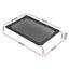 i.Pet Pet Dog Bed Elevated Trampoline Durable Raised Heavy Duty Large Dogs 90x137cm Black