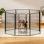 i.Pet Pet Dog Playpen 48" Enclosure 8 Panel Cage Kennel Puppy Fence Play Pen