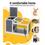 i.Pet Rabbit Hutch Chicken Coop 97cm x 49cm x 86cm Chicken Coop Large Run Wooden Outdoor Cage House