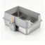 i.Pet XXL Cat Litter Box Stainless Steel Jumbo Semi-Enclosed Pet Kitty Toilet Grey