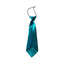 Kids Boys Turquoise Elastic Plain Neck Tie