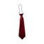 Kids Boys Maroon Elastic Plain Neck Tie