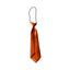 Kids Boys Orange Elastic Plain Neck Tie