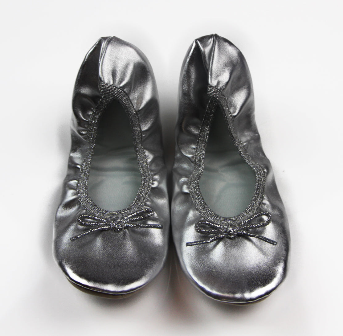 Jiffies Girls Ballet Dance Flats Black Gold Pink Silver White Girl Round Shoes