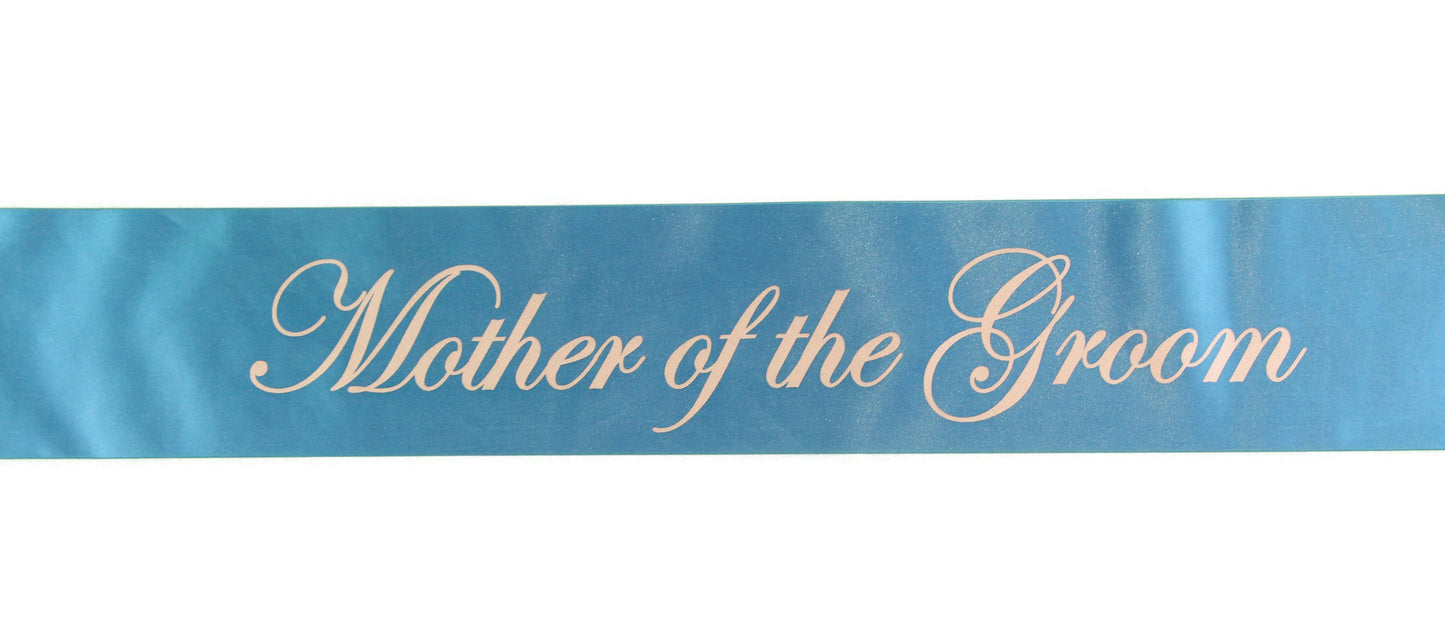 Sashes Hens Sash Party Light Blue/Silver - Mother Of The Groom