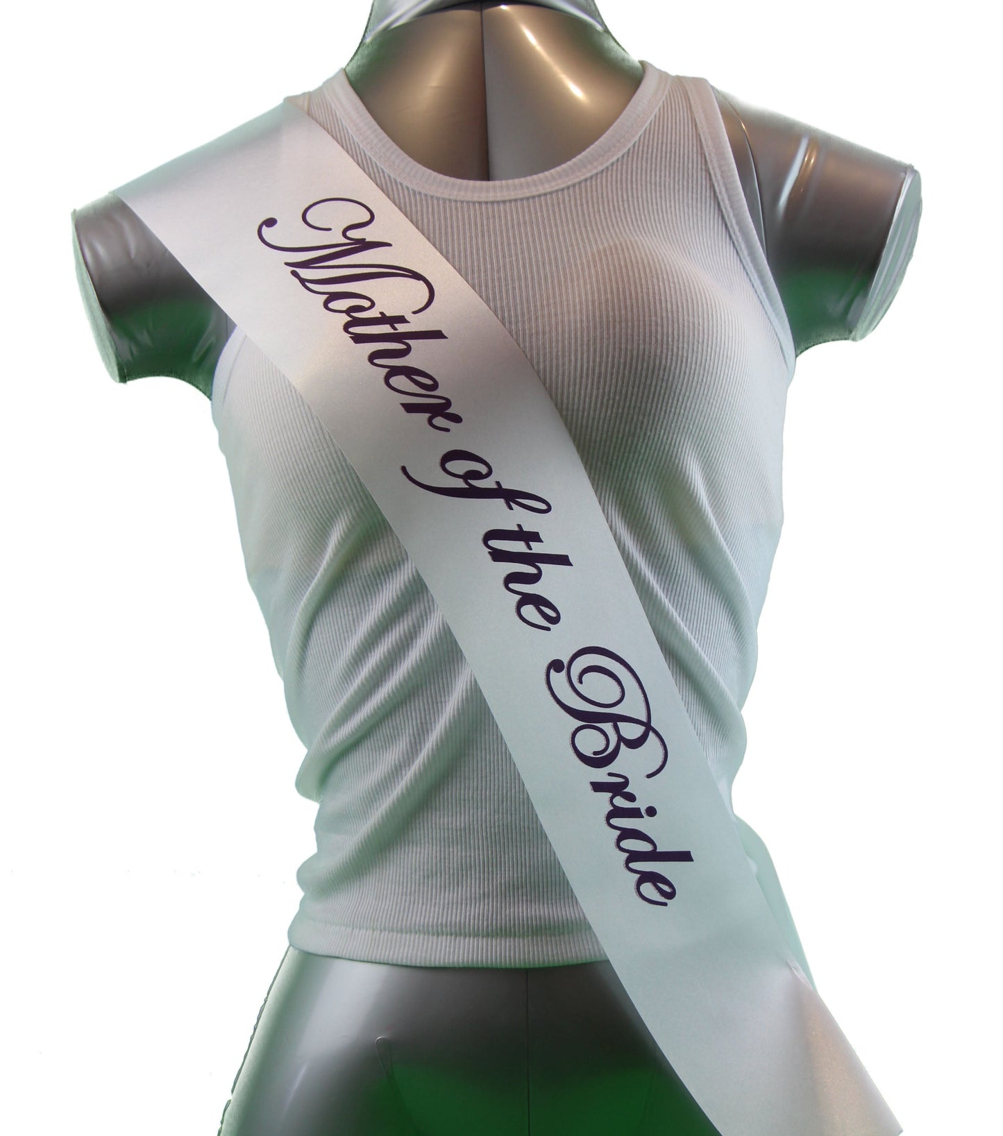 Sashes Hens Sash Party Bridal White/Purple - Mother Of The Bride