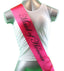 Sashes Hens Sash Party Hot Pink/Black - Maid Of Honour