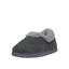 Womens Grosby Invisible Beatrice Grey Fur Slippers Slip On Ladies Shoes