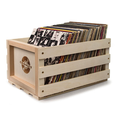 Gadhouse Brad MKII Record Player - Tangerine + Bundled Record Storage Crate