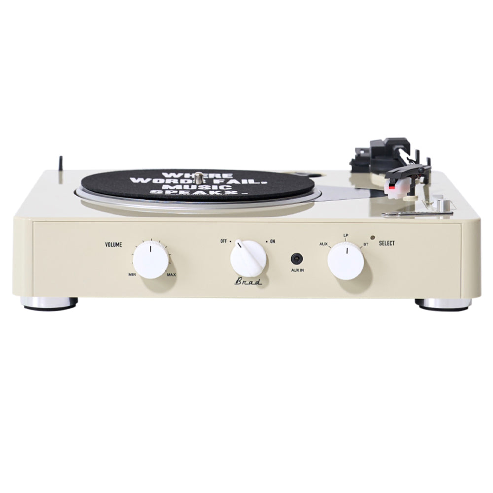 Gadhouse Brad MKII Record Player - Ivory + Bundled Majority D40 Bluetooth Speakers