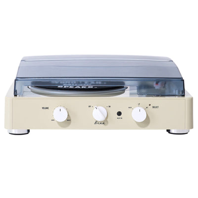 Gadhouse Brad MKII Record Player - Ivory + Bundled Majority D40 Bluetooth Speakers