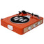 Gadhouse Brad MKII Record Player - Tangerine + Bundled Crosley Record Storage Display Stand