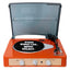 Gadhouse Brad MKII Record Player - Tangerine + Bundled Crosley Record Storage Display Stand