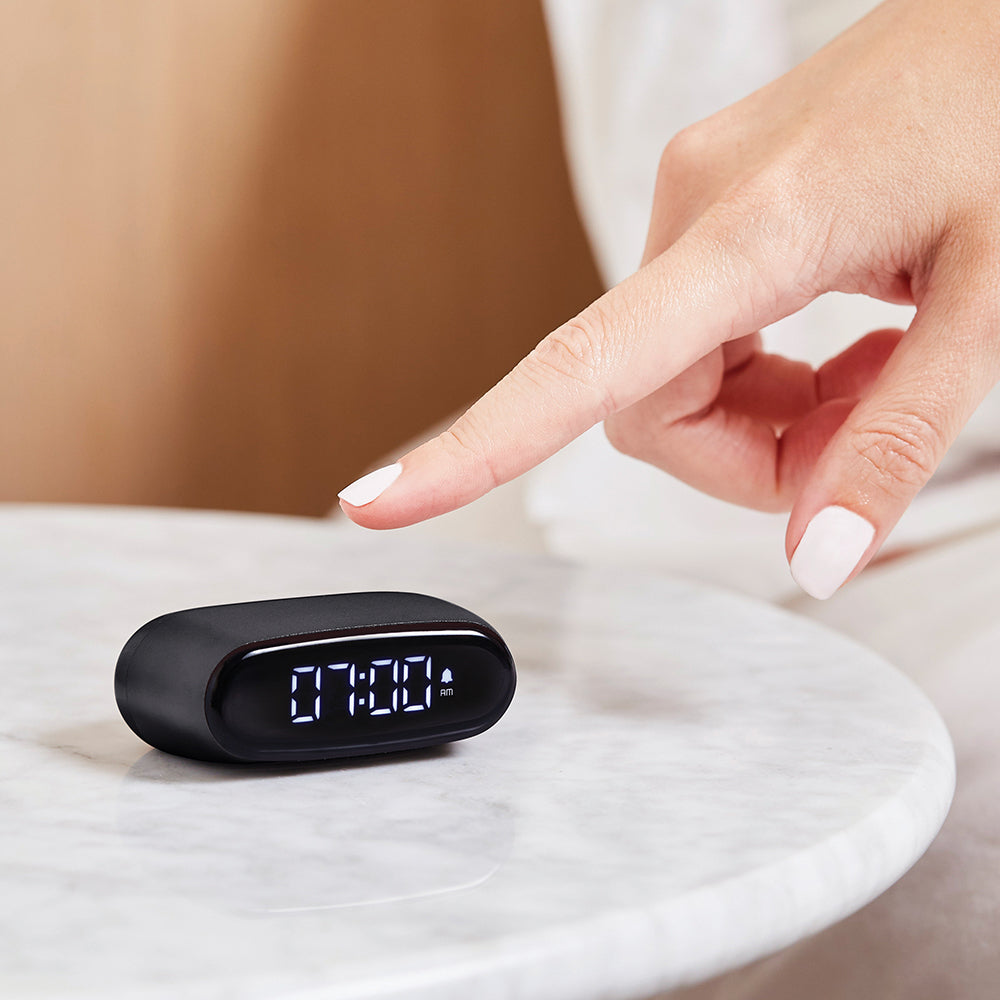 Lexon Minut Mini Alarm Clock - Black