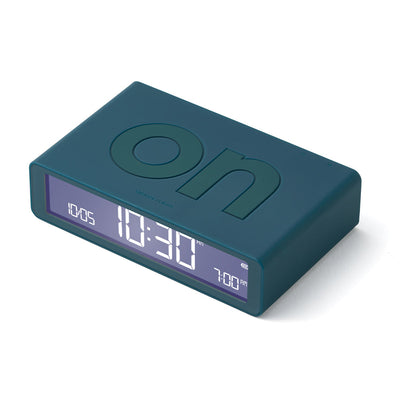 Lexon Flip Classic Reversible Alarm Clock - Blue