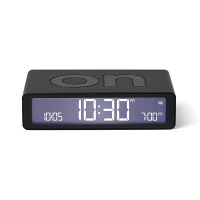 Lexon Flip Classic Reversible Alarm Clock - Black