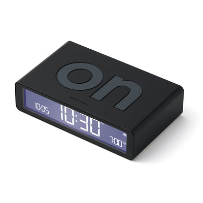 Lexon Flip Classic Reversible Alarm Clock - Black