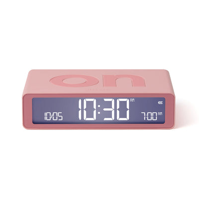 Lexon Flip Classic Reversible Alarm Clock - Pink