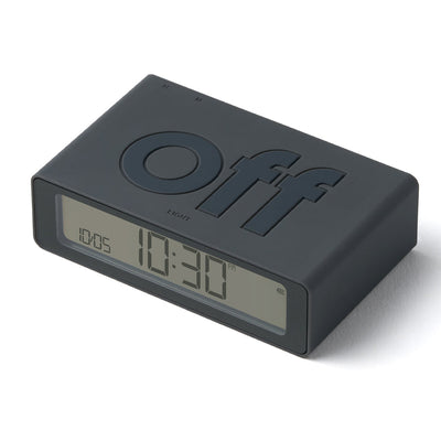 Lexon Flip Mini Reversible Alarm Clock - Grey