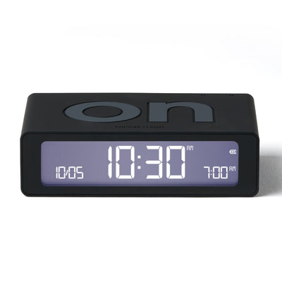 Lexon Flip Mini Reversible Alarm Clock - Black