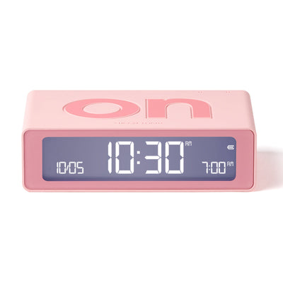 Lexon Flip Mini Reversible Alarm Clock - Pink