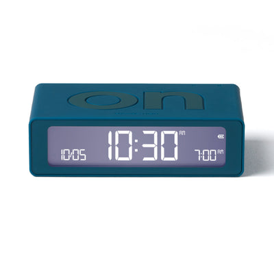 Lexon Flip Mini Reversible Alarm Clock - Blue