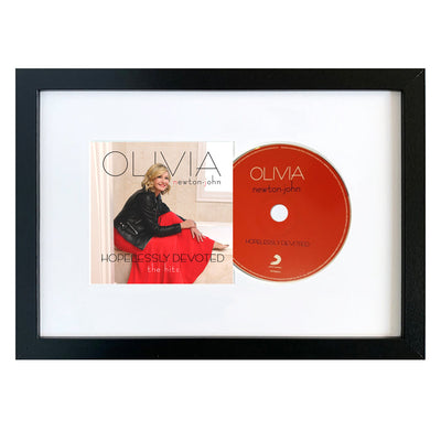 Olivia Newton John Hopelessly Devoted - The Hits CD Framed Album Art