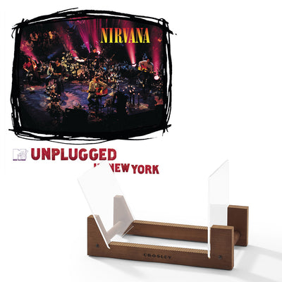 Nirvana MTV Unplugged Vinyl Album & Crosley Record Storage Display Stand