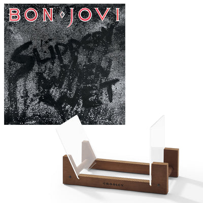 Bon Jovi Slippery When Wet - Vinyl Album & Crosley Record Storage Display Stand