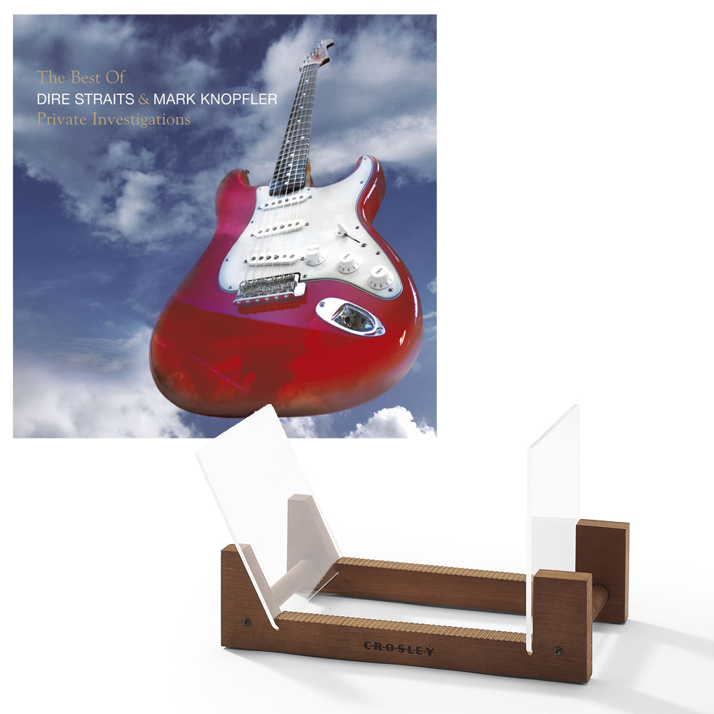 Dire Straits, Mark K The Best Of Dire Straits - Double Vinyl Album & Crosley Record Storage Display Stand