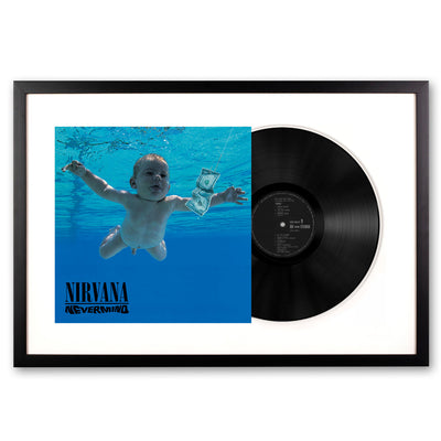 Framed Nirvana Nevermind - Vinyl Album Art