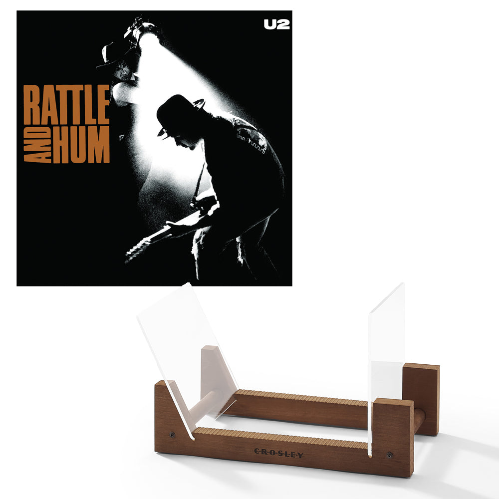 U2 Rattle And Hum - Vinyl Album & Crosley Record Storage Display Stand