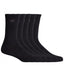 10 x Kinggee Work Socks Black Crew