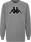 2 x Mens Kappa Tarvit Logo Sweatshirt 902 Jumper Pullover Grey/Black