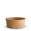 200 X Brown Kraft Paper Food Bowls And Lids 750Ml