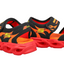 Kids Skechers Thermo Flash Heat Tide Black Red Shoes Boys Sneakers