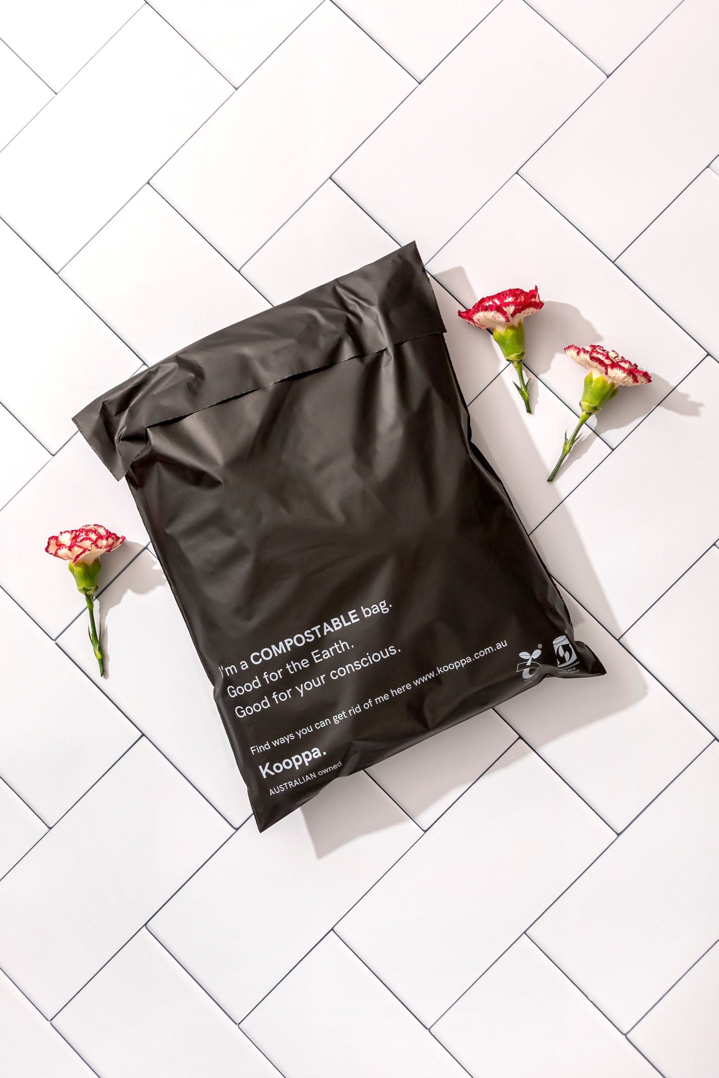 100 X Black Biodegradable Medium Mailer 280X380mm Compostable Bag Satchels
