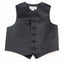 Black Boys Junior Vest Adjustable Waistcoat