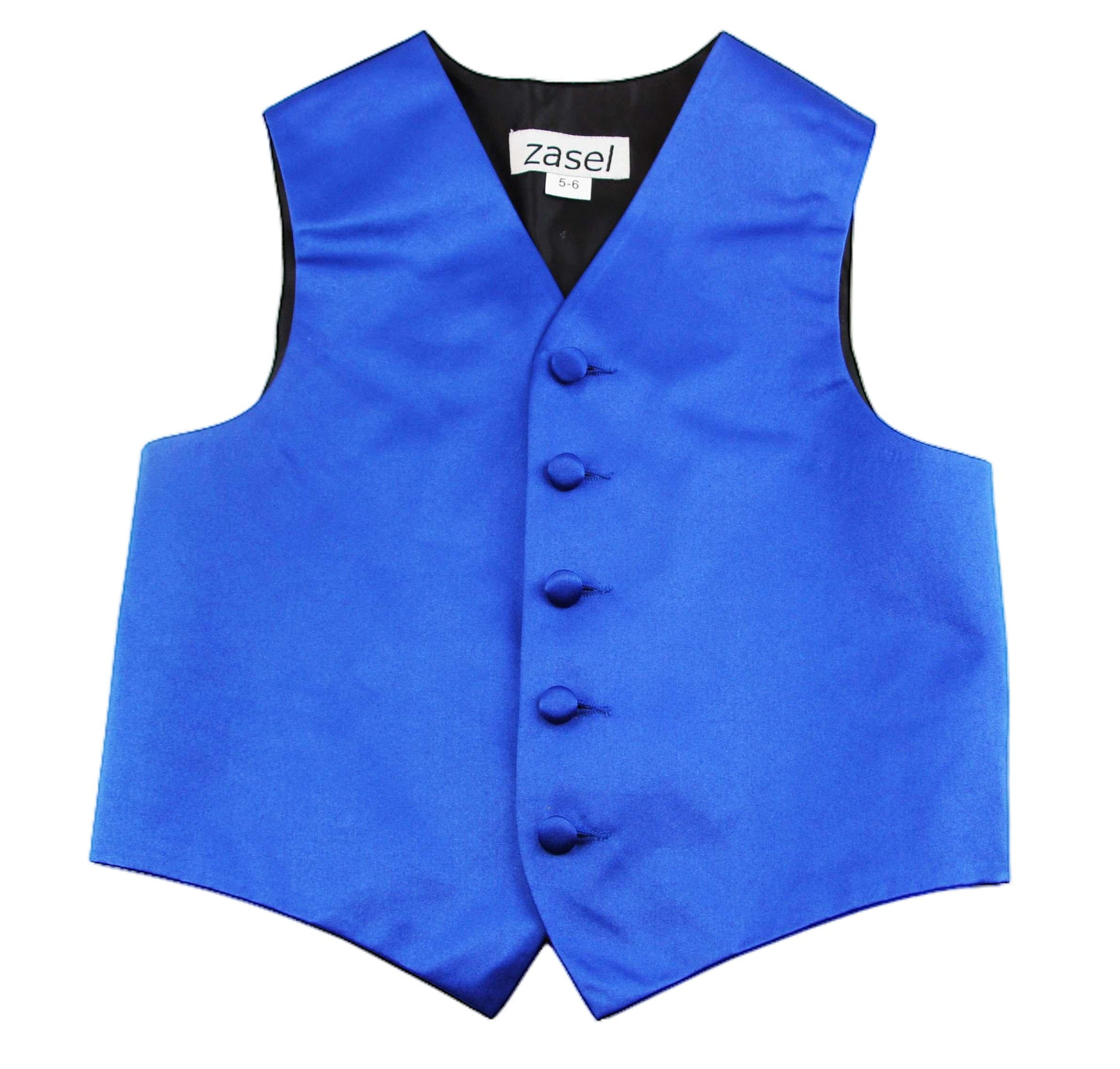 Royal Blue Boys Junior Vest Adjustable Waistcoat