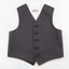 Dark Grey Boys Junior Cotton Vest Adjustable Waistcoast & Matching Bow Tie Set