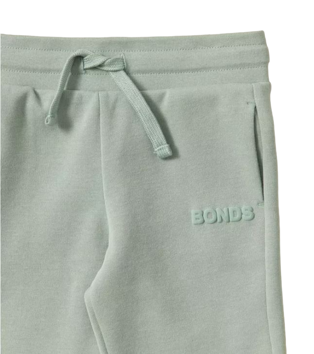 Bonds Kids Tech Sweat Trackie Pants Misty Sage