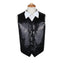 Black Boys Junior Sequin Patterned Vest Waistcoat