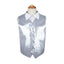 Silver Boys Junior Sequin Patterned Vest Waistcoat