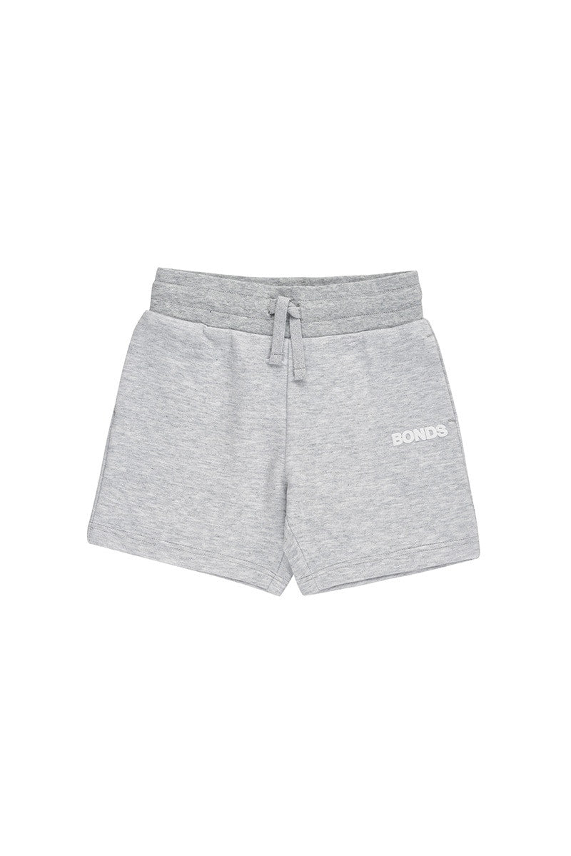 2 x Bonds Kids Tech Sweats Comfy School Shorts New Grey Marle