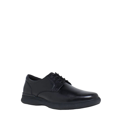 Mens Hush Puppies Legend Black Leather Dress Formal Lace Up Shoes