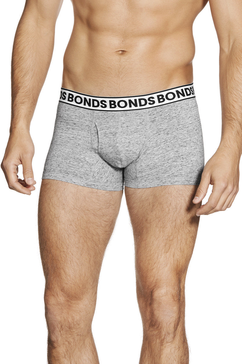 Authentic Bonds Mens Striped Fit Trunk Trunks Underwear Black Blue White Grey