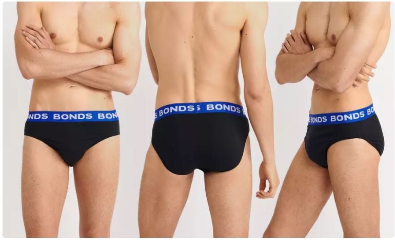 20 X Bonds Mens Hipster Briefs Black Blue Underwear 97K