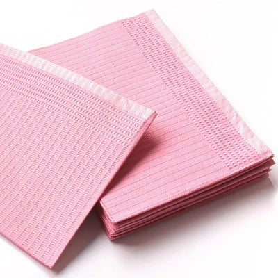 Disposable Sanitary Medical Dental Bibs Sheets - 125 Pack