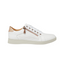 Womens Hush Puppies Mimosa Perf Ladies Sneakers Zip White Casual Lace Up Shoes