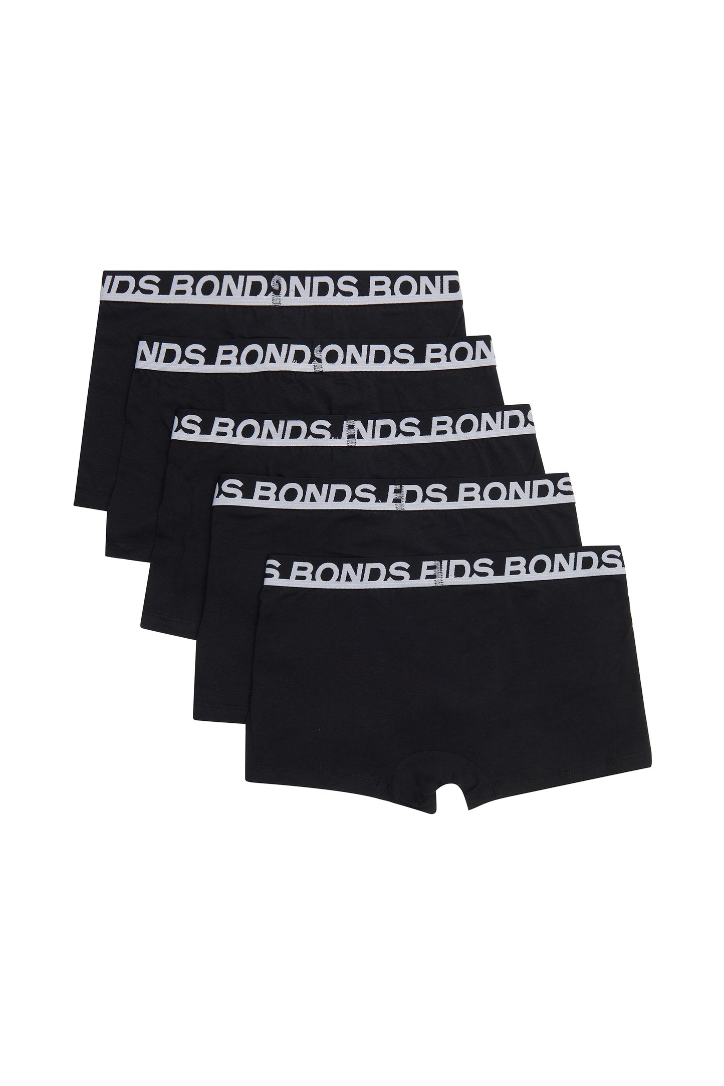 15 X Bonds Mens Everyday Trunks Underwear Black